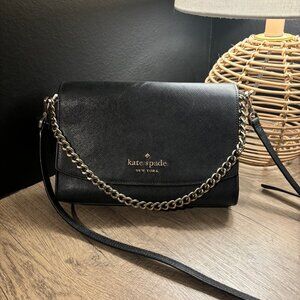 Kate Spade Black crossbody purse with chain